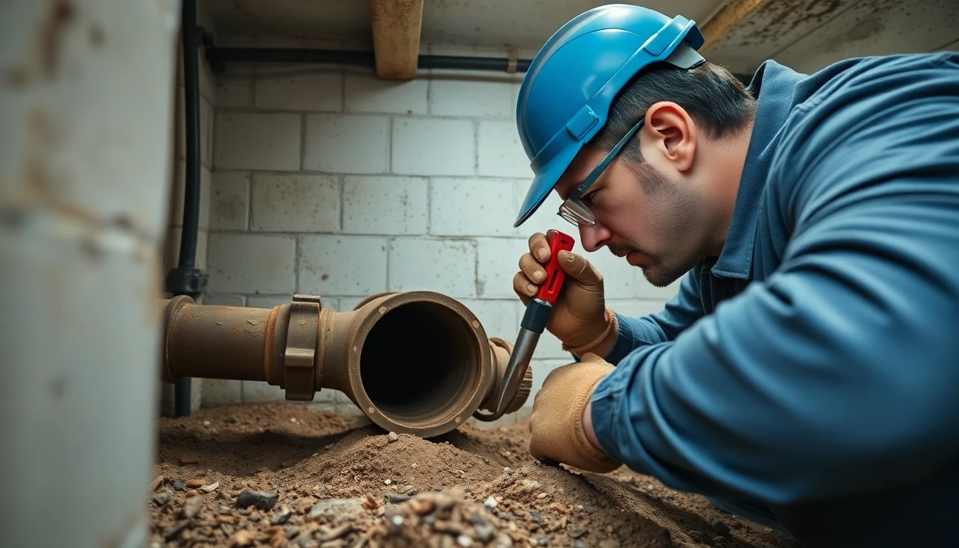Collapsed Sewer Line Repair